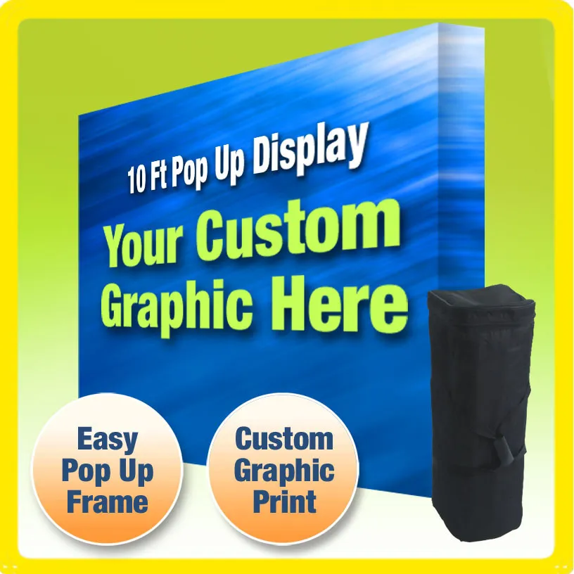 Fabric Pop Up Display Backdrop with Stand - Image 5