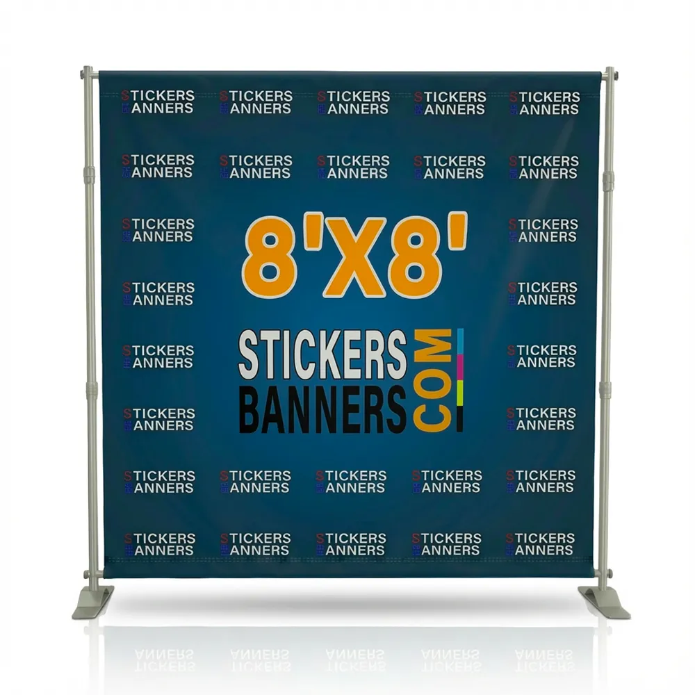 8'x8' Step and Repeat Banner with Stand - Image 4