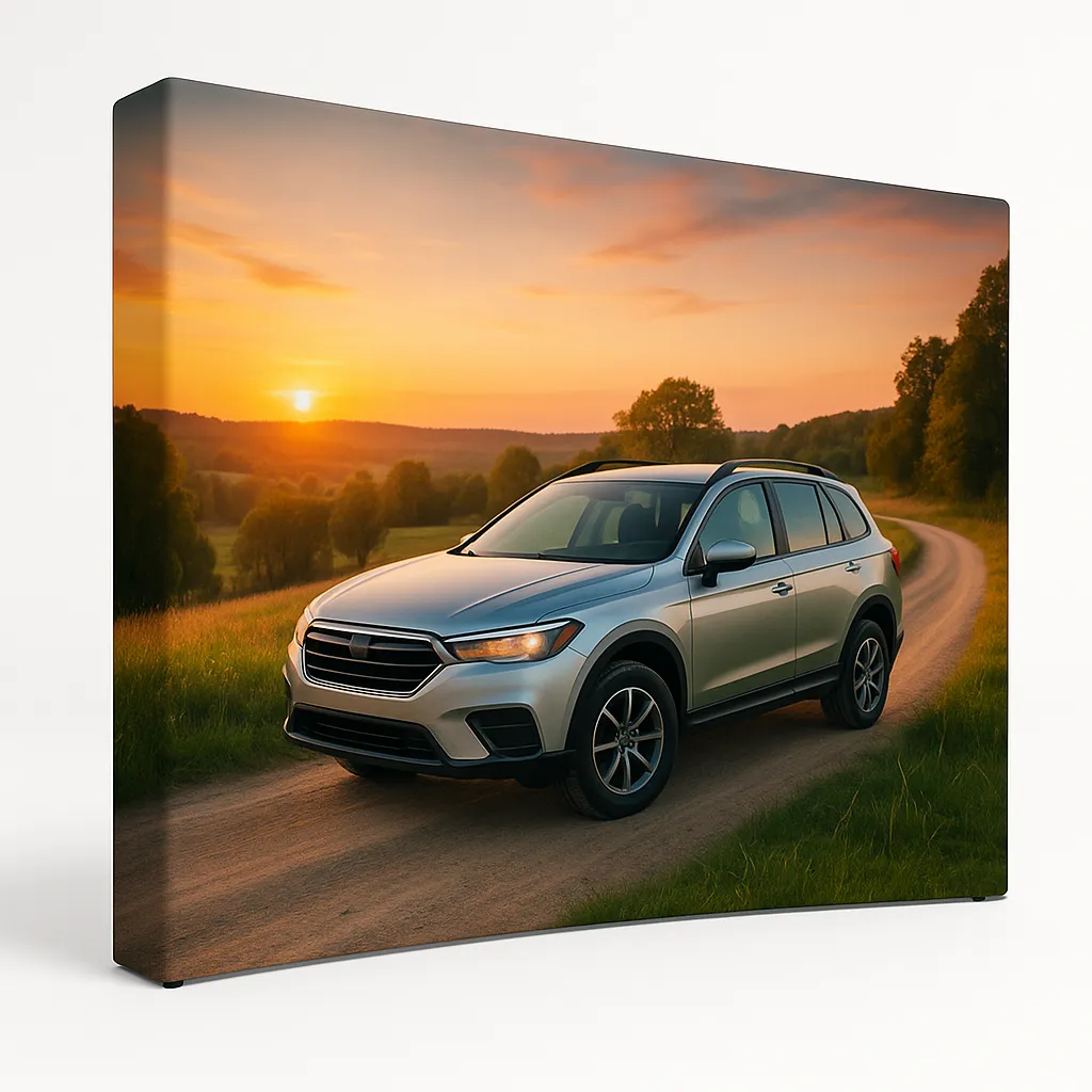 Fabric Pop Up Display Backdrop with Stand - Image 4