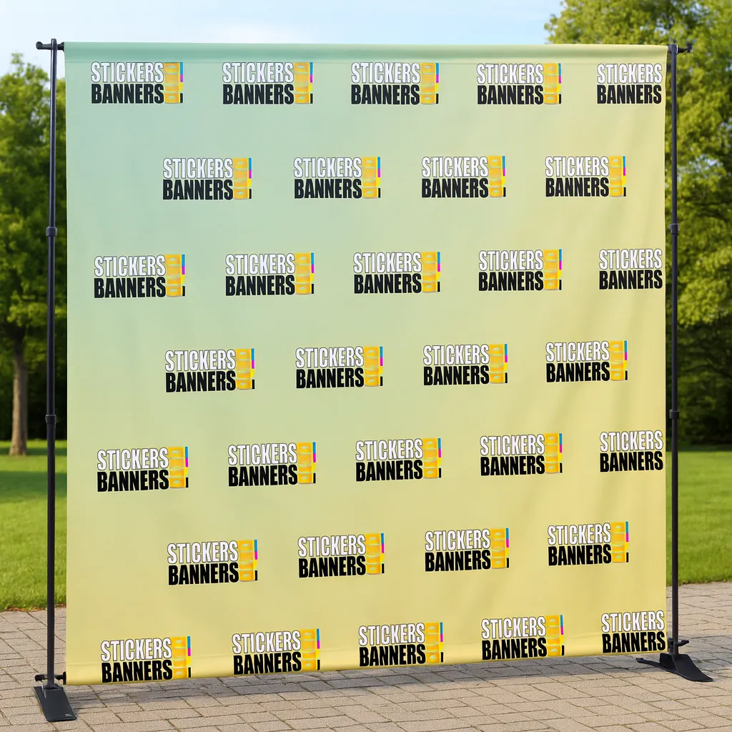 8'x8' Fabric Step & Repeat Banner Only - Image 4